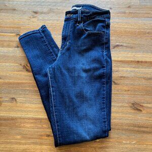 Levis 721 High Rise Skinny medium wash classic 5 pocket stretch denim jean sz 29